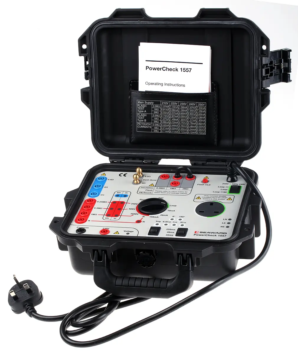 Produktfoto 1 von Seaward Prüfgeräte-Tester Isolationswiderstand, Schlaufen, Flashtestverifizierung, MOSFET, RCD/FI, Durchgang