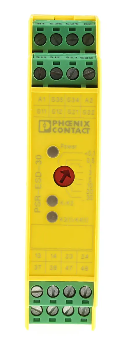 Produktfoto 1 von Phoenix Contact PSR-SCP- 24DC/ESD/4X1/30 Sicherheitsrelais, 24V dc, 2-Kanal, 2 Sicherheitskontakte Not-Aus, 2