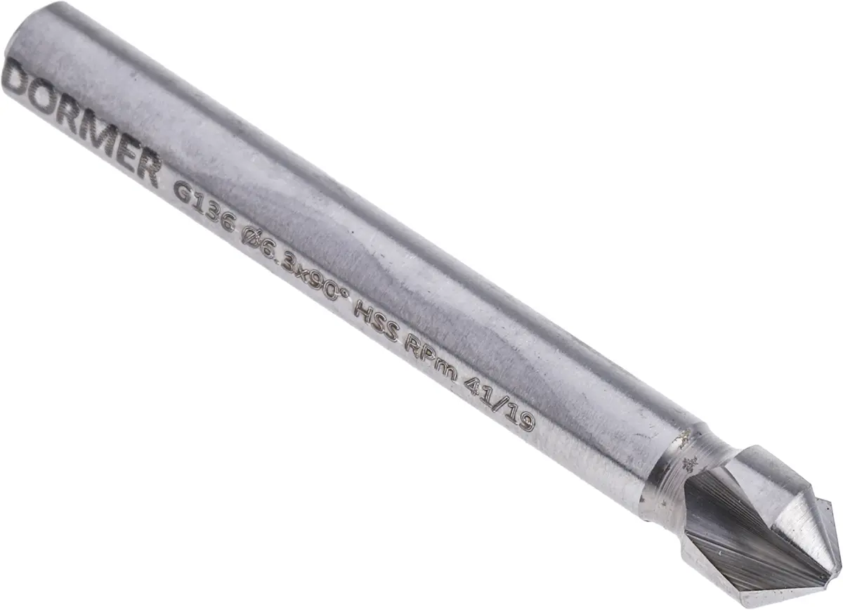 Produktfoto 1 von Dormer HSS Bohrer Ø 6.3 mm, 3 Schneiden, 90 ° 1, 45 mm