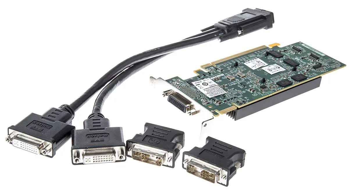 Produktfoto 1 von Matrox PCIe x16 Grafikkarte Serie M 512 MB VGA, DVI DDR2 896 MB