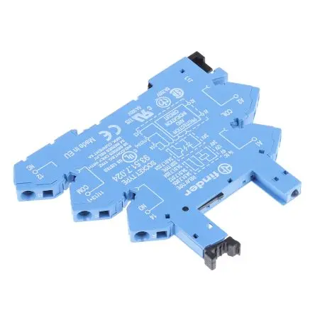 Produktfoto 1 von Finder Relaissockel zur Verwendung mit Relais, Serie 34,51 93, 5 -Kontakt, DIN-Hutschiene, 12V dc