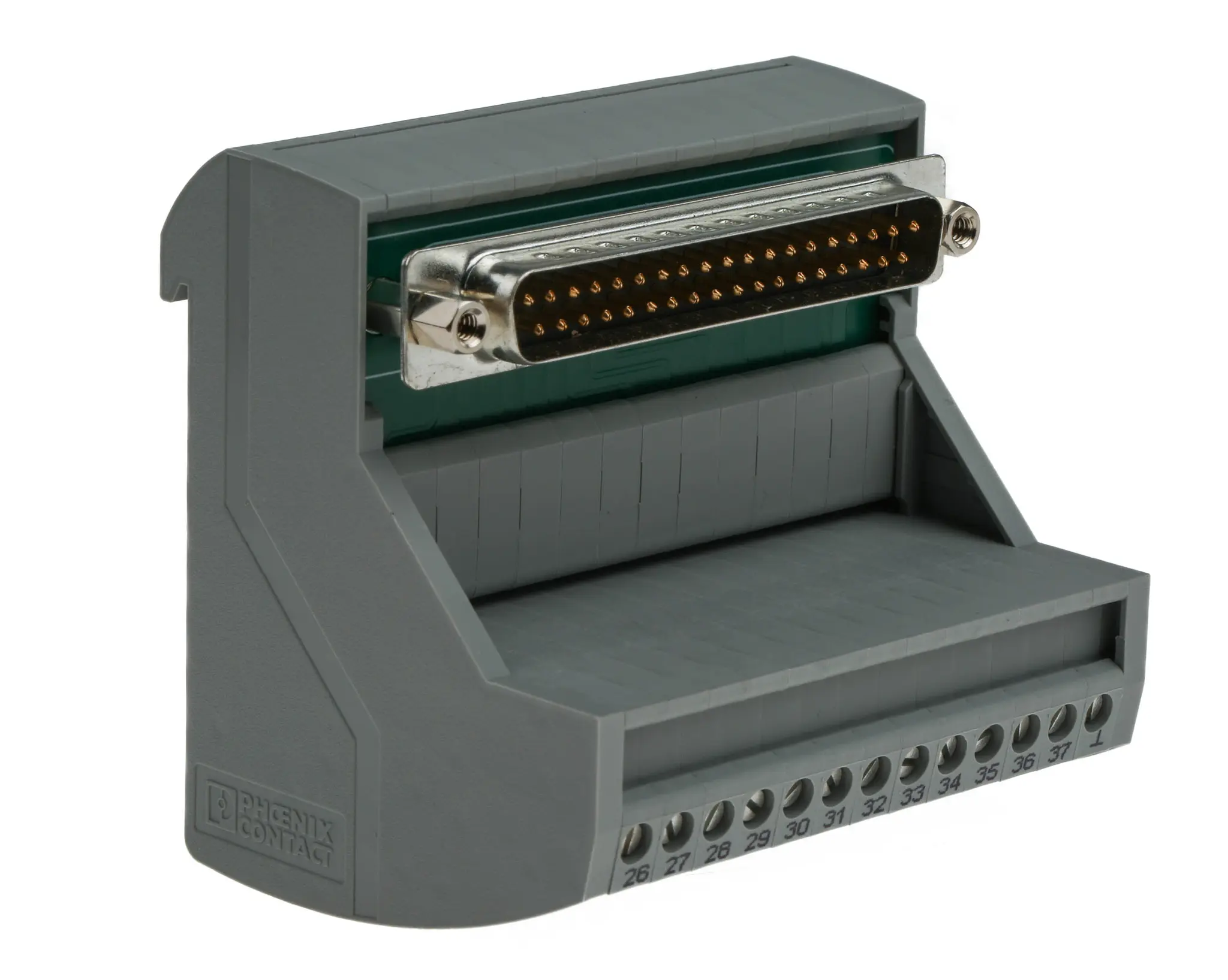 Phoenix Contact VIP-3 Schnittstellenmodul D-SUB, Stecker, 37-polig, 25 V ac, 60 V dc, DIN-Hutschiene 2A