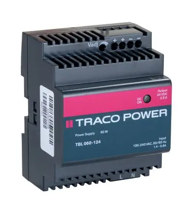 Produktfoto 1 von TRACOPOWER TBL DIN-Schienen Netzteil Geschalteter Modus 264V ac AC / 2.5 A 28V dc DC 60 W