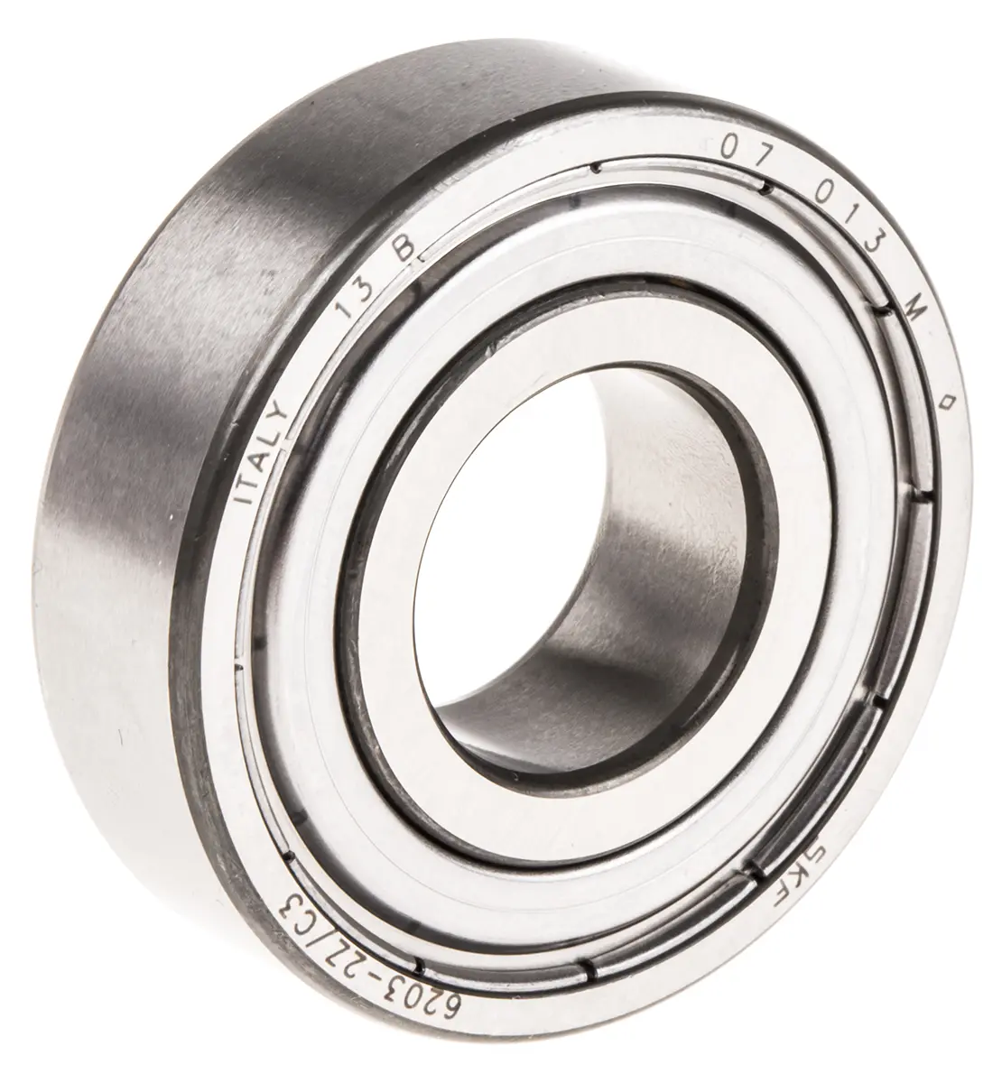 Produktfoto 1 von SKF 1-reihig Kugellager glatt, Innen-Ø 17 mm / Außen-Ø 40 mm Außen-ø , Breite 12 mm