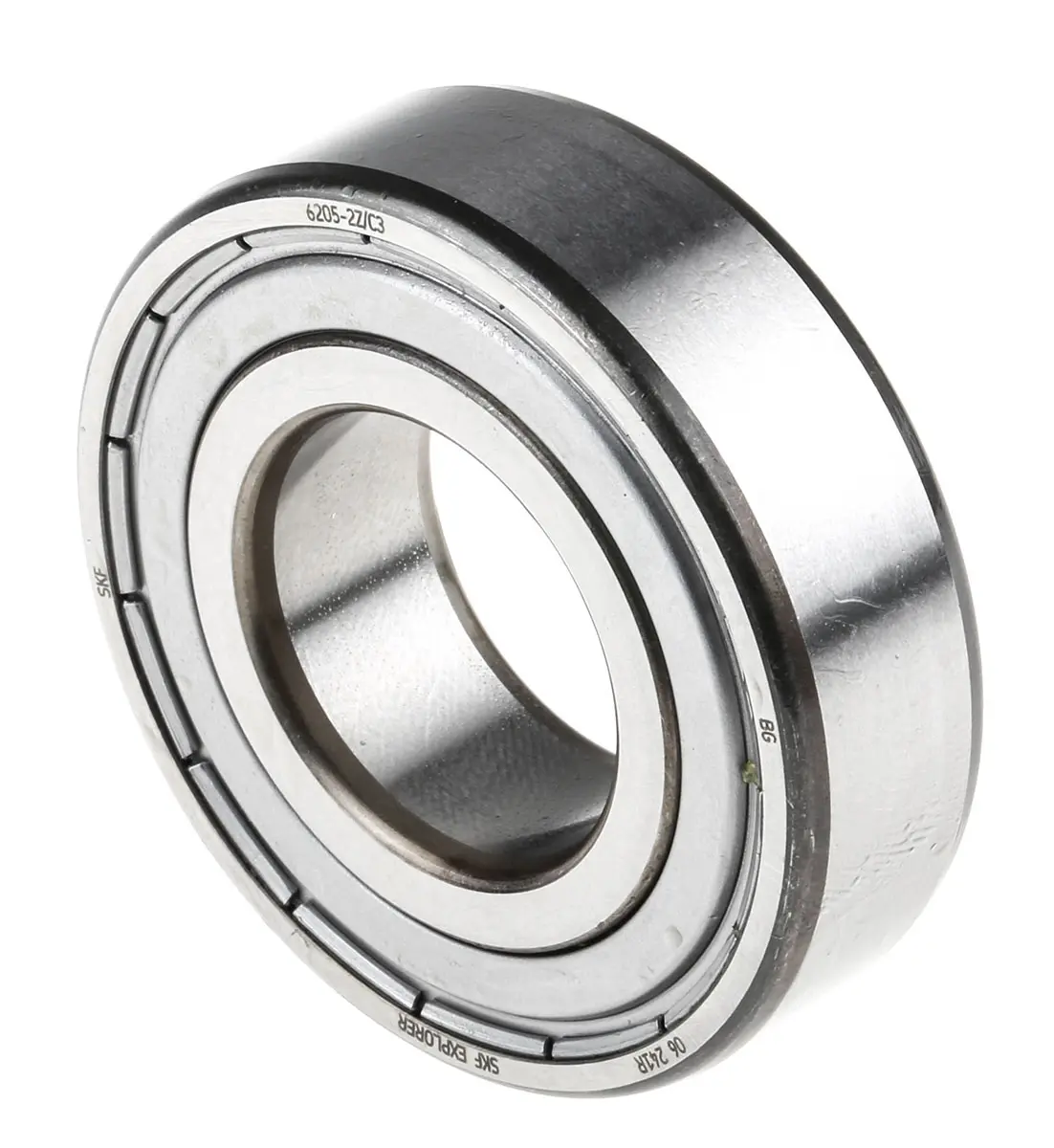 Produktfoto 1 von SKF 1-reihig Kugellager glatt, Innen-Ø 25 mm / Außen-Ø 52 mm Außen-ø , Breite 15 mm