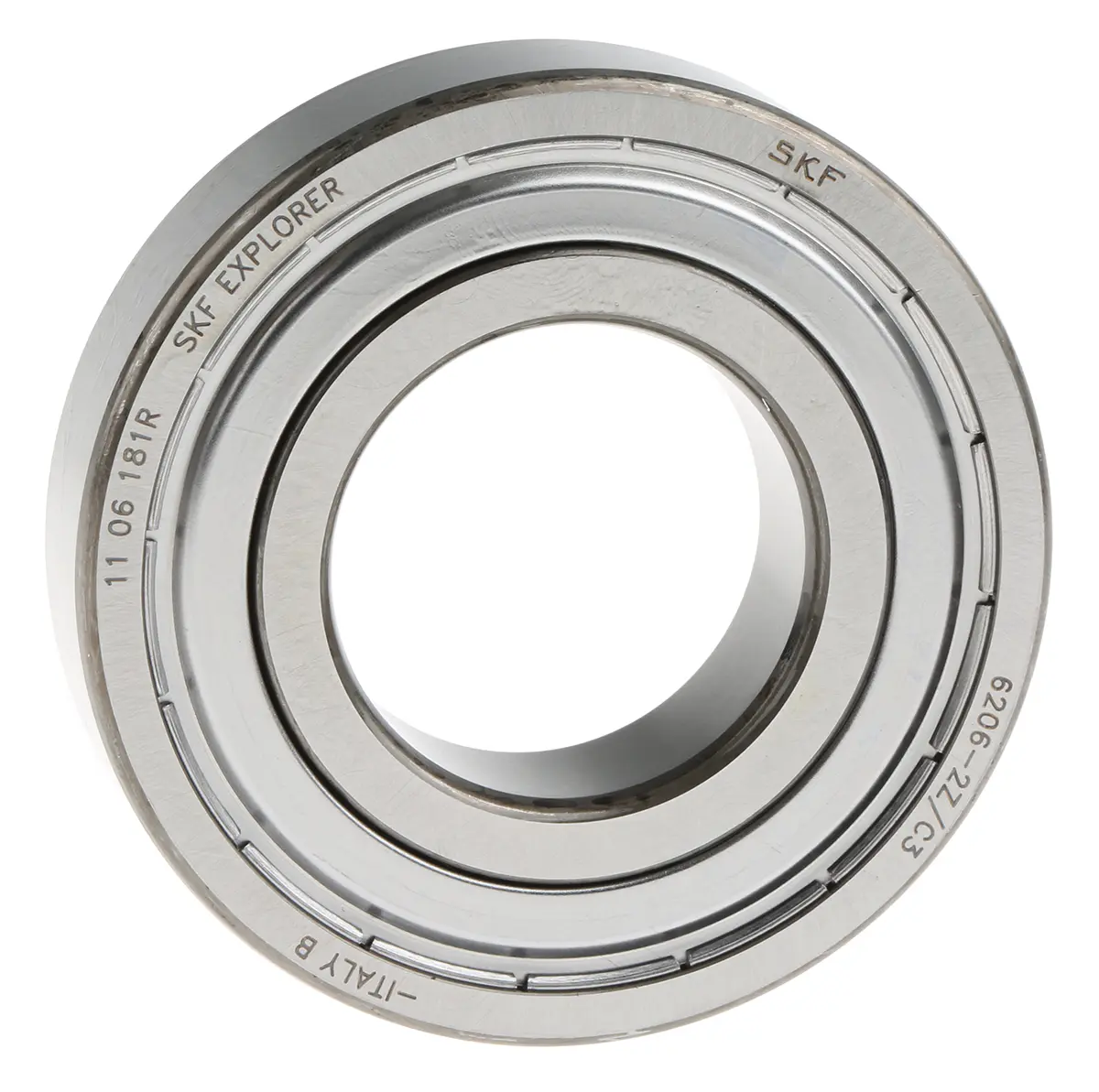 Produktfoto 1 von SKF 1-reihig Kugellager glatt, Innen-Ø 30 mm / Außen-Ø 62 mm Außen-ø , Breite 16 mm