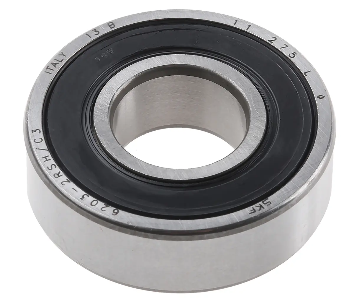 Produktfoto 1 von SKF 1-reihig Kugellager glatt, Innen-Ø 17 mm / Außen-Ø 40 mm Außen-ø , Breite 12 mm 40 mm