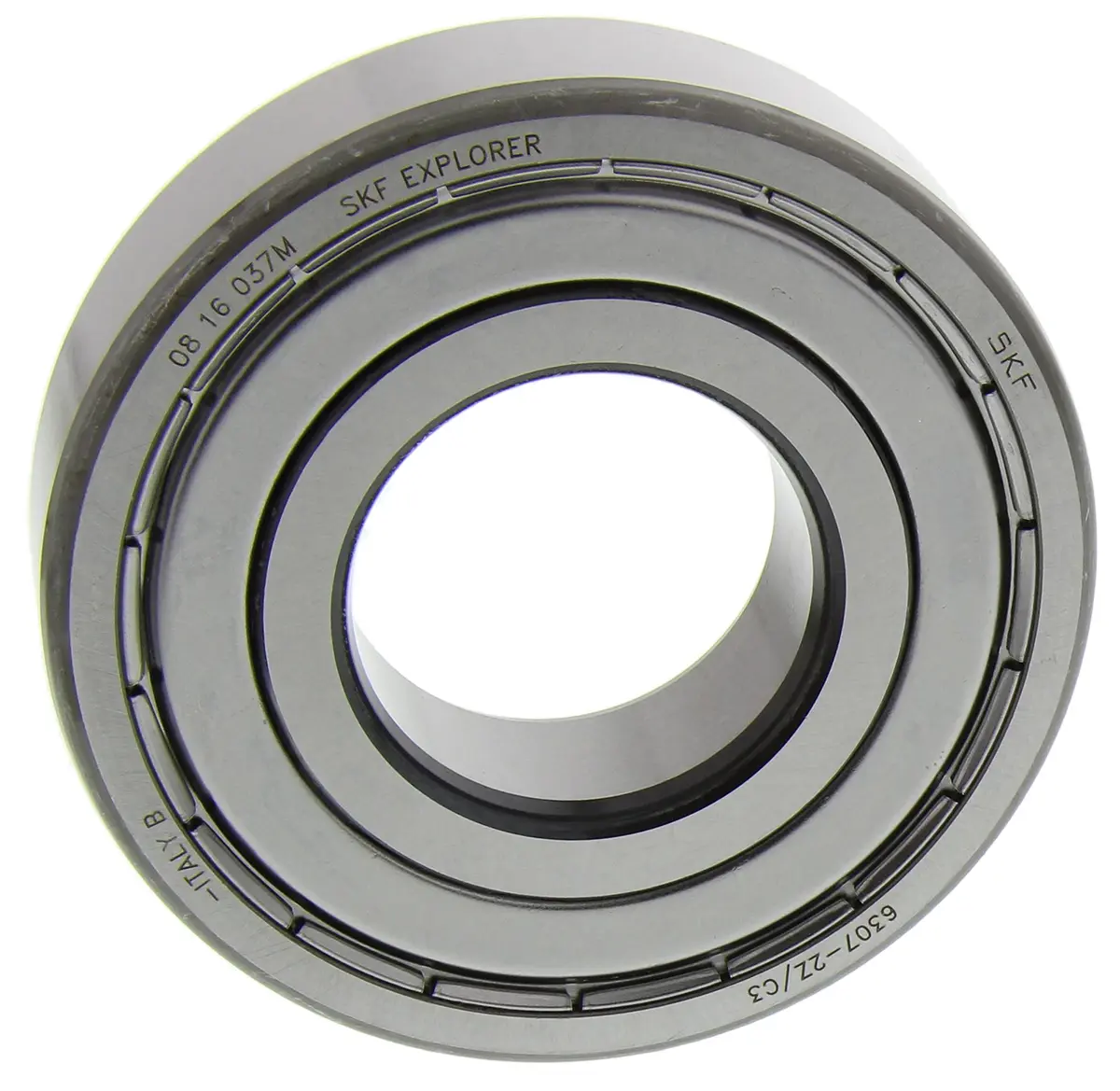 Produktfoto 1 von SKF 1-reihig Kugellager glatt, Innen-Ø 35 mm / Außen-Ø 80 mm Außen-ø , Breite 21 mm 80 mm