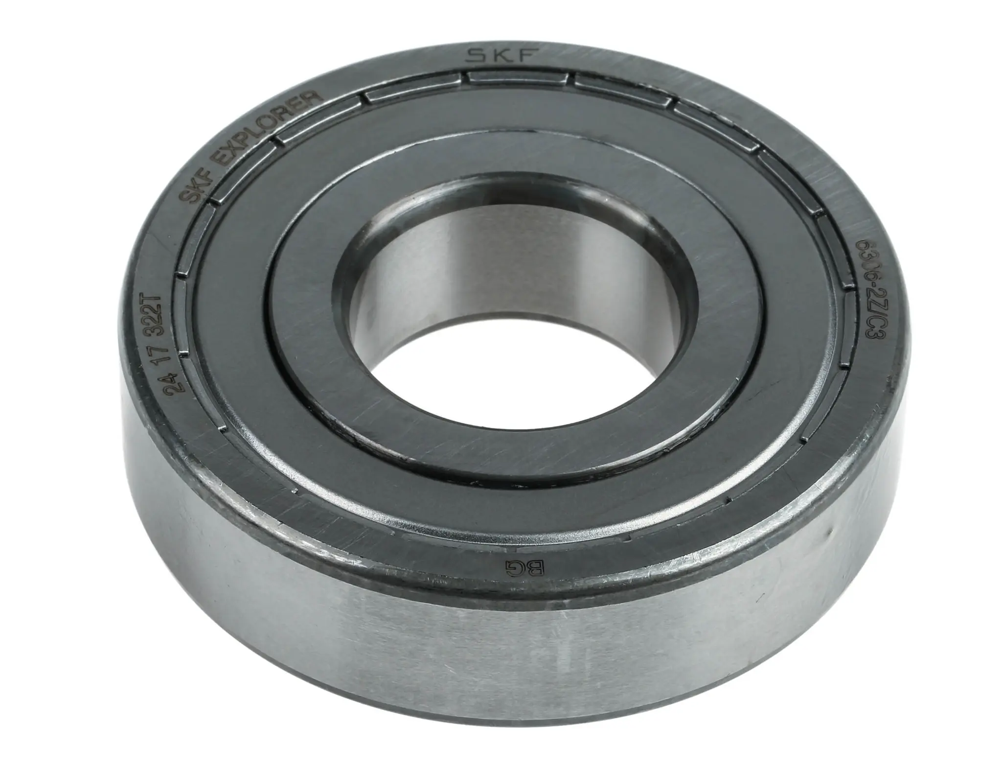 Produktfoto 1 von SKF 1-reihig Kugellager glatt, Innen-Ø 30 mm / Außen-Ø 72 mm Außen-ø , Breite 19 mm