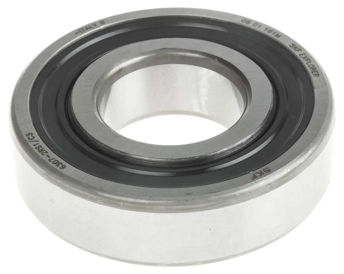 Produktfoto 1 von SKF 1-reihig Kugellager glatt, Innen-Ø 35 mm / Außen-Ø 80 mm Außen-ø , Breite 21 mm