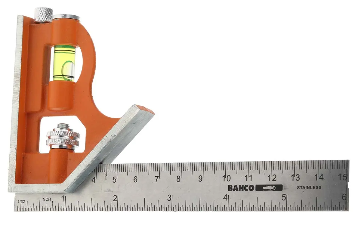 Produktfoto 1 von Bahco Winkelschmiege, Skalen L. 150 mm aus Edelstahl Anreißnadel inkludiert x 150 mm