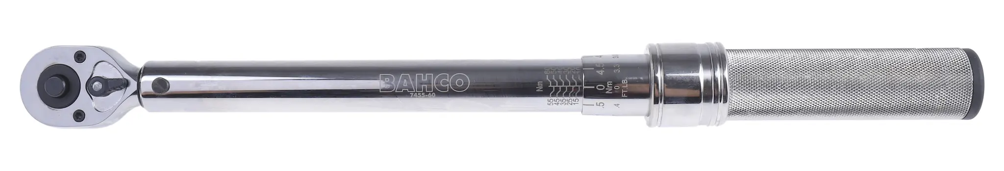 Produktfoto 1 von Bahco 9.53 mm Klick-Drehmomentschlüssel Vierkant 10 To 60 Nm, Länge 406 mm, 6%(Reverse), 4%(Tightening)