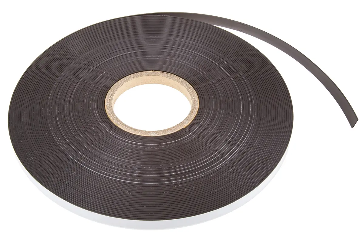 Eclipse Strontiumferrit in thermoplastischem Bindemittel Magnetband, Klebend, Stärke 1.5 mm B. 12.5 mm, L. 30 m, 55