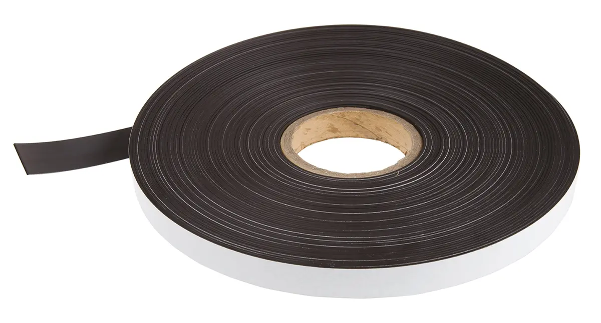 Eclipse Strontiumferrit in thermoplastischem Bindemittel Magnetband, Klebend, Stärke 1.5 mm B. 20 mm, L. 30 m, 55 g/cm²