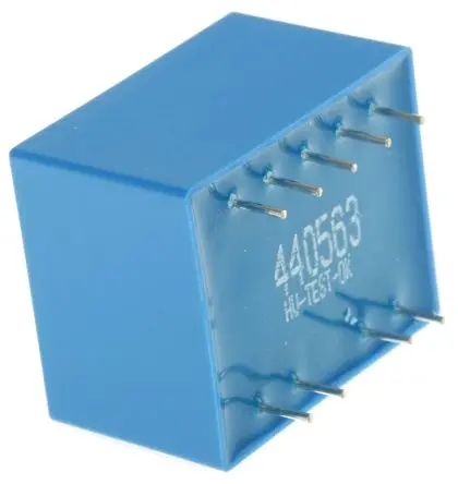 Produktfoto 1 von Block Printtrafo, Trafo 115 V ac, 230 V ac / 6 V ac 2 Ausg. 1.5 VA 32.3 mm x 27.3mm x 23.8 mm 0.08 kg Stift