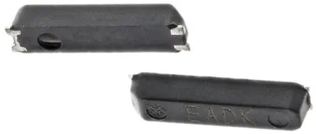 Produktfoto 1 von Epson 32.768 kHz Quarz, Oberfläche, ±20 ppm, 12.5 pF, B. 1.5mm, H. 1.4 mm, L. 6.7 mm, SMD, 4-Pin
