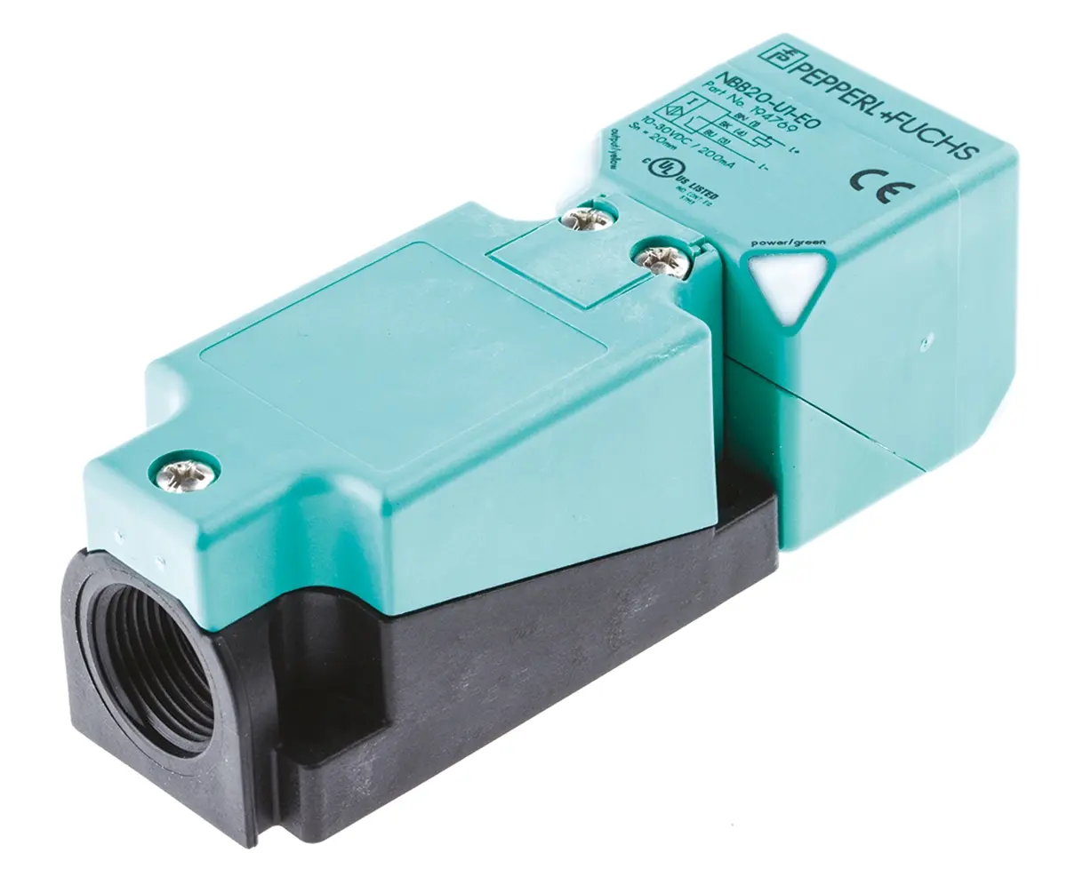 Produktfoto 1 von Pepperl + Fuchs Näherungssensor Induktiv, Kubisch 20 mm NPN 10 → 30 Vdc / 200 mA NO, IP69K
