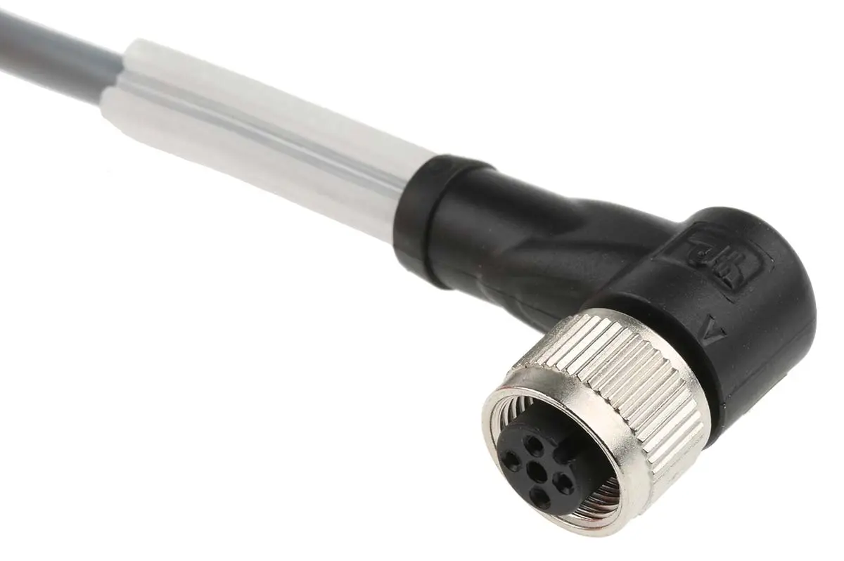 Produktfoto 1 von Pepperl + Fuchs V1-W-2M-PVC, 4-polig Sensor-Betätigungselementkabel, Rechtwinklig Buchse / Nicht abgeschlossen, Länge 2