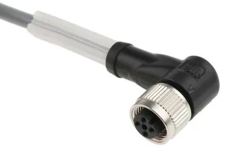 Produktfoto 1 von Pepperl + Fuchs V1-W-2M-PVC, 4-polig Sensor-Betätigungselementkabel, Rechtwinklig Buchse / Nicht abgeschlossen, Länge 2