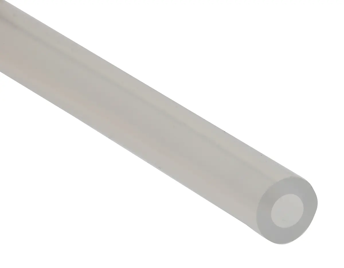 Produktfoto 1 von RS PRO Schlauch, Ø 3.2mm 6.4mm Lichtdurchlässig Silikon Peristaltische Pumpe, Übertragung 0 bar für Labor x 3m