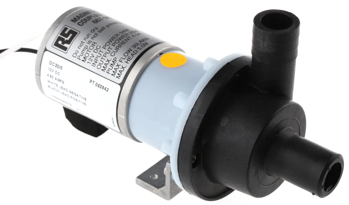 Produktfoto 1 von Xylem Flojet Wasserpumpe, 35 L/min max., 60W / 12 V bis 5 m max. 1.4 bar max. Polypropylen Magnetisch