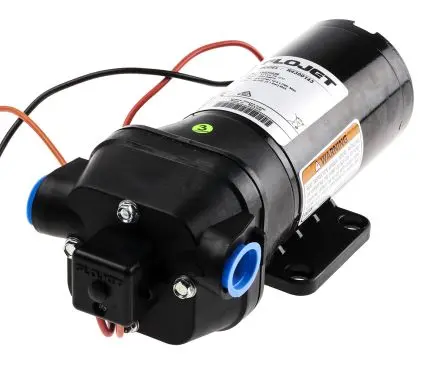 Produktfoto 1 von Xylem Flojet R4300 Membran Hydropumpen, 12V dc, Elektrisch, bis 19l/min, max. 3.1 bar, IP44