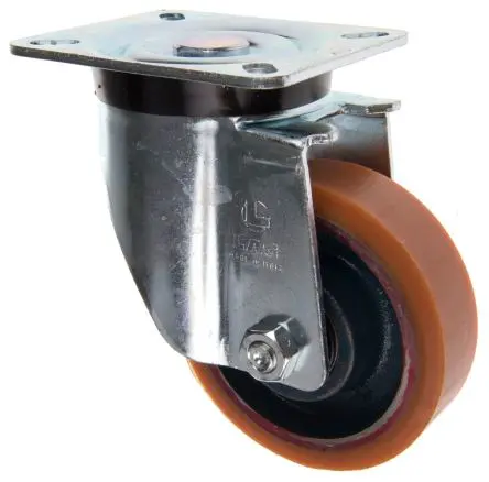 Produktfoto 1 von LAG Drehbar Rolle, Rad ø 100 mm, 300 kg, Ges H. 137 mm, Rad B. 30 mm