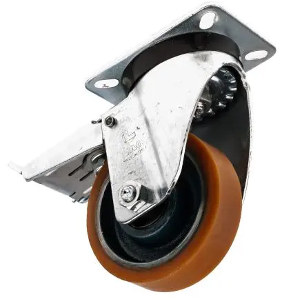 Produktfoto 1 von LAG Gebremst, schwenkbar Rolle, Rad ø 100 mm, 300 kg, Ges H. 137 mm, Rad B. 30 mm