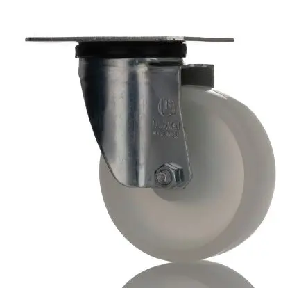 Produktfoto 1 von LAG Drehbar Rolle, Rad ø 100 mm, 120 kg, Ges H. 128 mm, Rad B. 30 mm