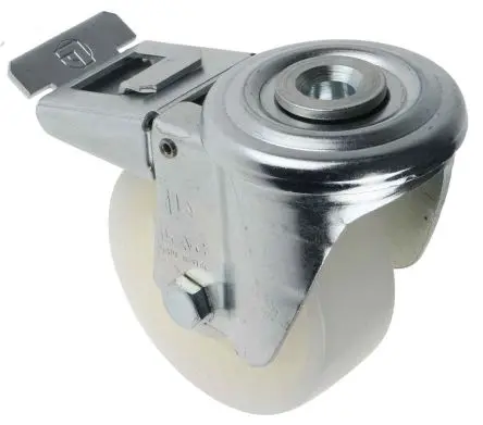 Produktfoto 1 von LAG Drehbar Rolle, Rad ø 80 mm, 120 kg, Ges H. 106 mm, Rad B. 30 mm