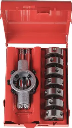 Produktfoto 1 von RS PRO HSS Gewinde-Schneideisen Set, 8-teilig Gewindebohrer M3 → M12, Matrizen M3 → M12