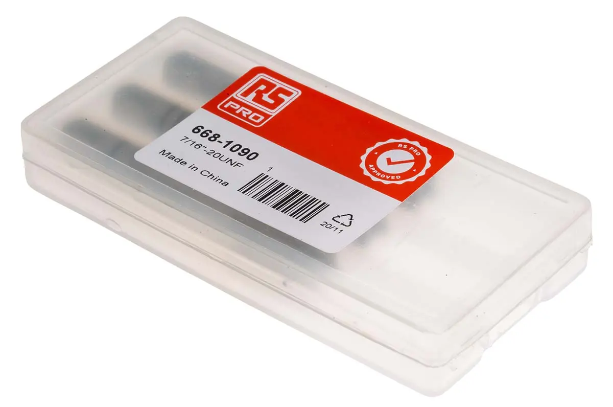 Produktfoto 1 von RS PRO Gewindebohrer HSS Hand, UNF Gerade Nut, Rechtsgewinde, 1-teilig 7/16 To 20UNF