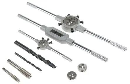 Produktfoto 1 von RS PRO Gewindebohrer-Satz HSS Hand, Metrisch Gerade Nut, Rechtsgewinde, 44-teilig M3 x M12