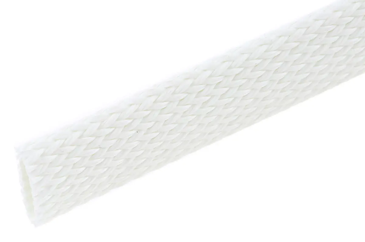 Produktfoto 1 von RS PRO Kabelschlauch  Glasfaser für Kabel-Ø 10mm bis 22mm, Länge 5m Umflochten Dehnbar