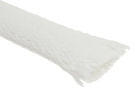 Produktfoto 1 von RS PRO Kabelbinder Natur Fiberglas für Kabel-Ø 20 mm, Kabel ø 55 mm, Länge 5m Umflochten Dehnbar