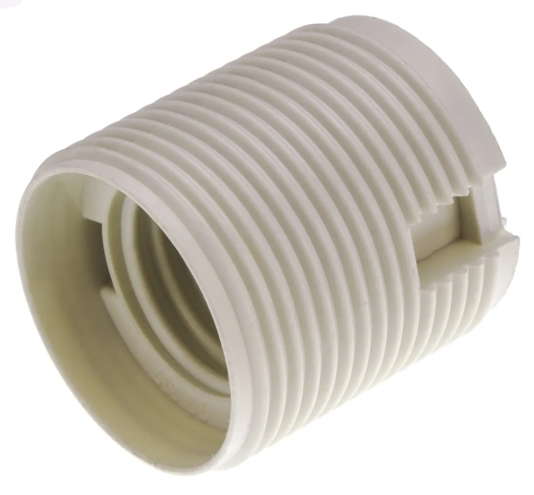Produktfoto 1 von BJB Lampenhalter E27, E27 Schraubanschlussklemme, 2-Pin, Kunststoff, GLS, Schraubbefestigung