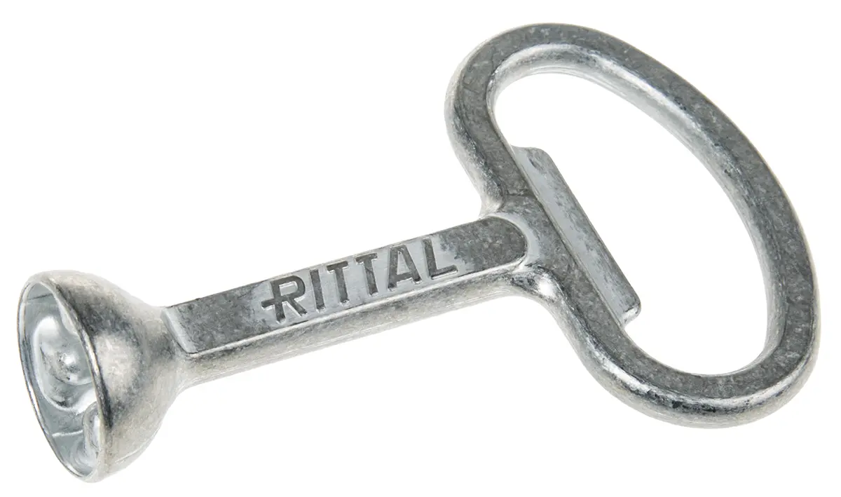 Produktfoto 1 von Rittal HD Schlüssel Metallisch-Silber für HD-Gehäuse mit Schließhebel Edelstahl
