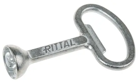 Produktfoto 1 von Rittal HD Schlüssel Metallisch-Silber für HD-Gehäuse mit Schließhebel Edelstahl