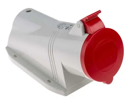 Produktfoto 1 von Scame Leistungssteckverbinder Rot, 415V 3P+N+PE / 32A, Wand IP44