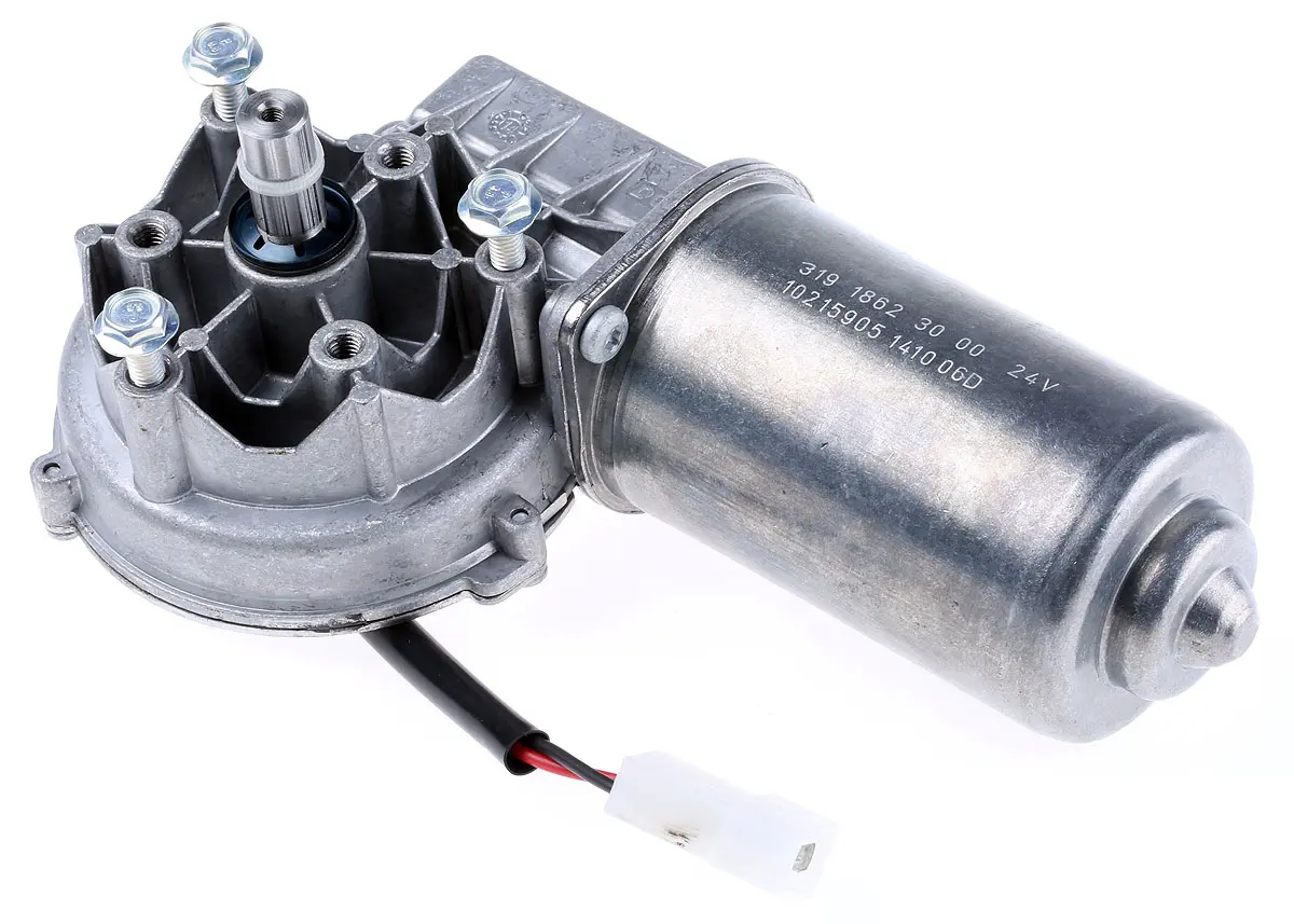 Produktfoto 1 von DOGA 319 Bürsten-Getriebemotor DC-Getriebemotor bis 9 Nm, 24V dc / 40 W, 45U/min, Wellen-Ø 12 mm, 60mm x 206.5 mm x 25.5