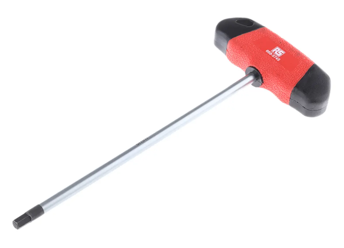 Produktfoto 1 von RS PRO metrisch  Innensechskant-Schlüssel 6mm T-Griff lang