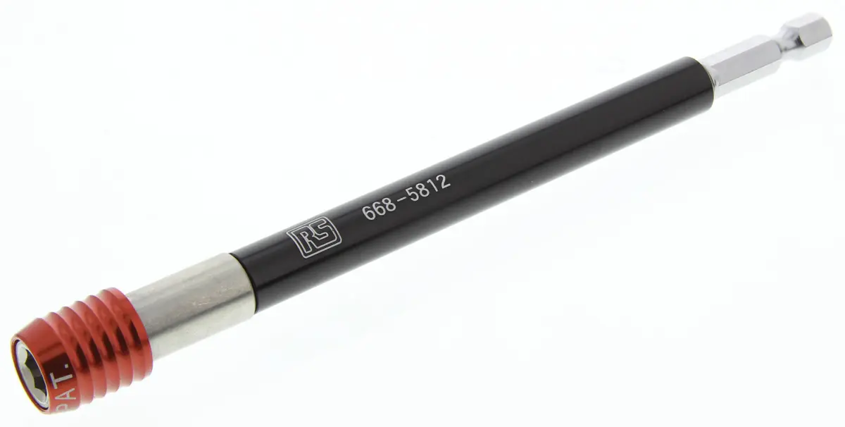 Produktfoto 1 von RS PRO Schwarz anodisiert, Rote Anoden 150 mm Aluminium, Chrom Vanadium Stahl 1