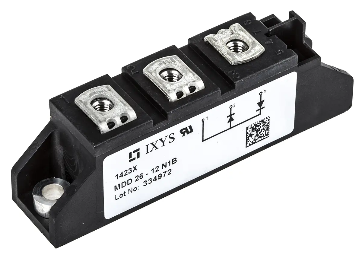 Produktfoto 1 von IXYS MDD26 Panel Diode Universal Serie, 1200 V / 36 A, 3-Pin TO-240