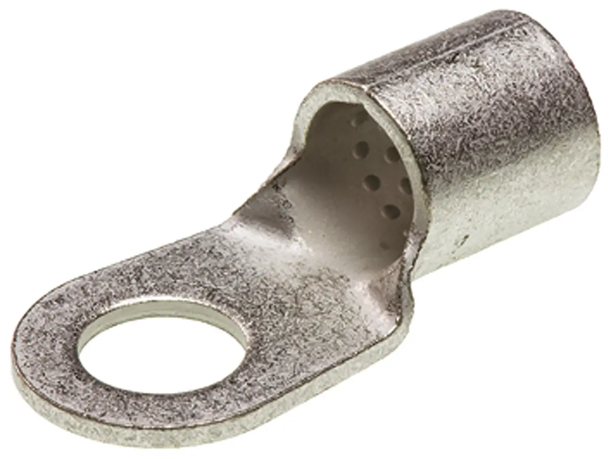 Produktfoto 1 von TE Connectivity Solistrand Ringkabelschuh, Unisoliert 2 AWG, 2 AWG max.AWG, aussen ø 24.03 mm, innen ø 13.08 mm, M12