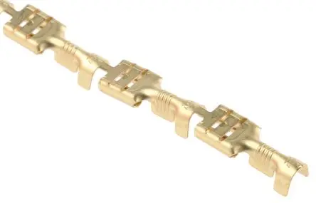 Produktfoto 1 von TE Connectivity FASTON .250 Flachsteckhülse, Gelb, Unisoliert, 6.35 x 0.81 mm, Buchse, 17 AWG min, 13 AWG