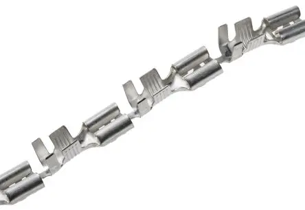 Produktfoto 1 von TE Connectivity FASTIN-FASTON .250 Flachsteckhülse, Schwarz, Unisoliert, 6.35 x 0.81 mm, Buchse, 11 AWG min, 9 AWG