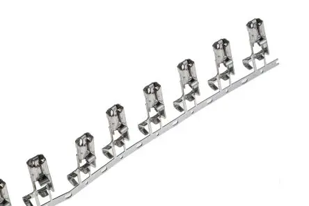 Produktfoto 1 von TE Connectivity Positive Lock .250 Mk I Flachsteckhülse, Schwarz, Unisoliert, 6.35 x 0.81 mm, Buchse, 20 AWG min, 15 AWG