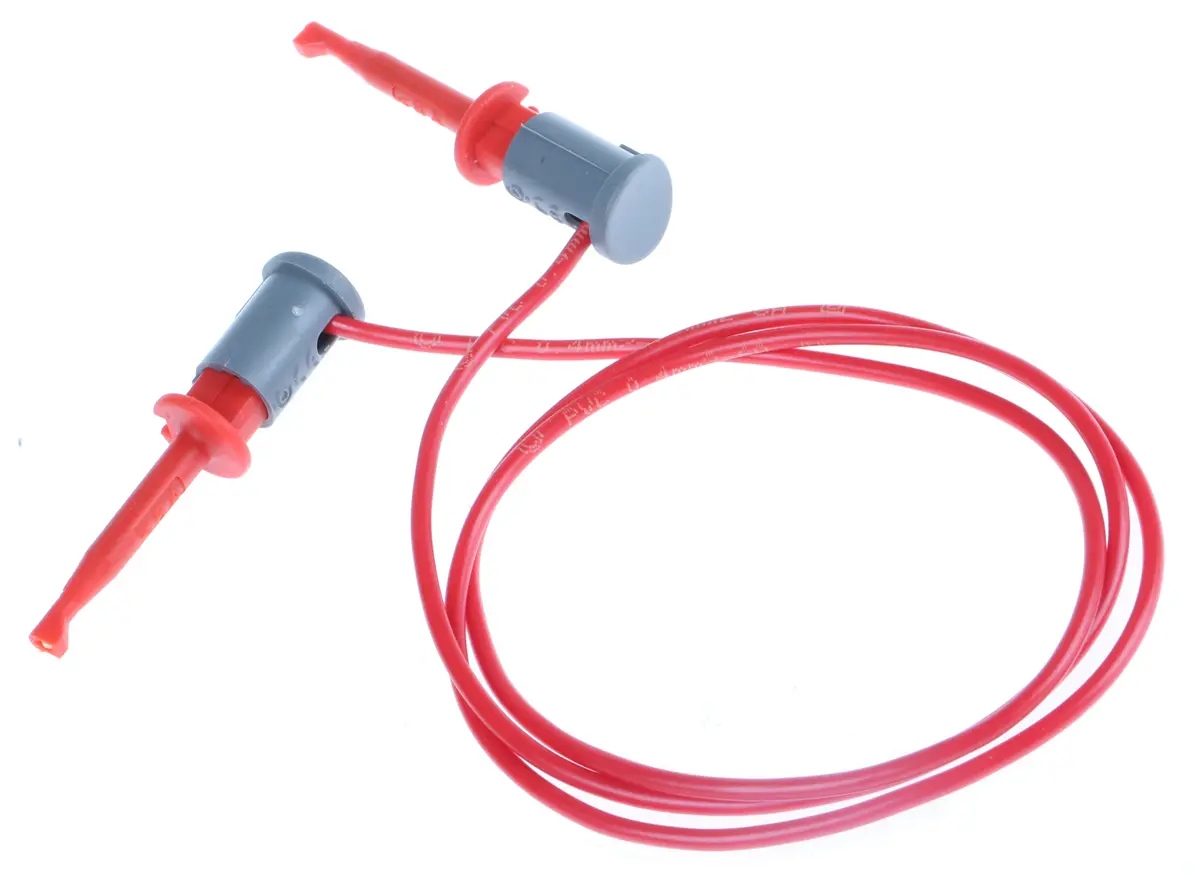 Decelect Messleitung / Stecker, Rot Polyvinylchlorid-isoliert 600 mm