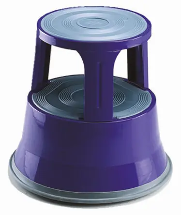 RS PRO Trittstufe 2 Stufen H.= 0.4m L.= 0.4 m Stahl, Gummi Blau 5 kg