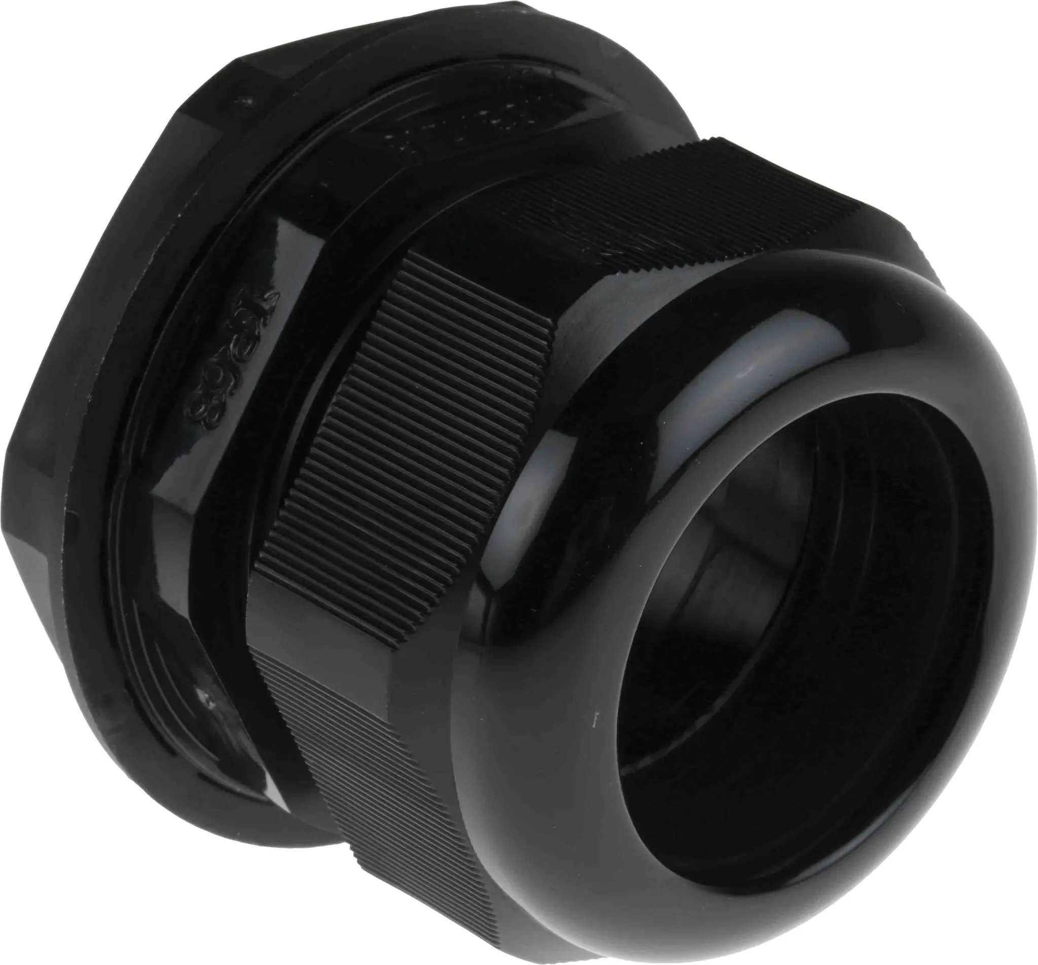 Produktfoto 1 von RS PRO Kabelverschraubung, M63 Nylon 6.6 Schwarz 34 mm/ 44 mm, IP68